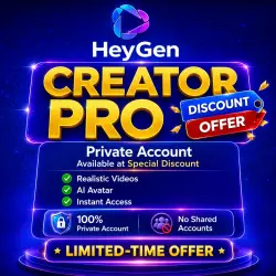 HEYGEN CREATOR/PRO Обновление или продление личного аккаунта на 1-12 месяцев