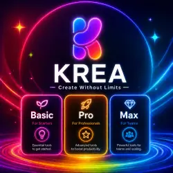 План Krea AI Basic/Pro/Max на 1 месяц и кредитная единица